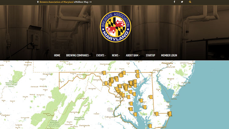 Maryland Beer Map